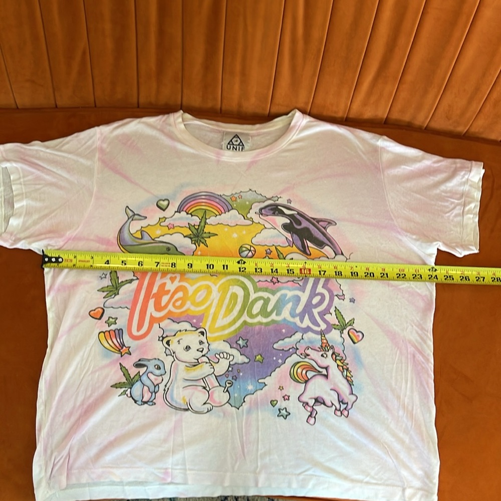 FOR SALE UNIF “It’s So Dank” T - Lisa Frank Weed / Cannabis Parody - HTF Archive - Picture 16 of 17